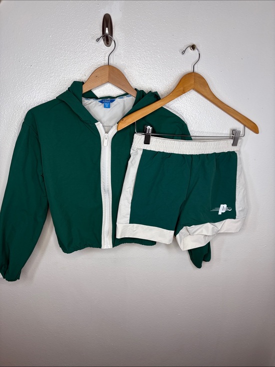 Prince Pants - Prince Pickleball Green White Zip Jacket Matching Shorts Women Size XS
